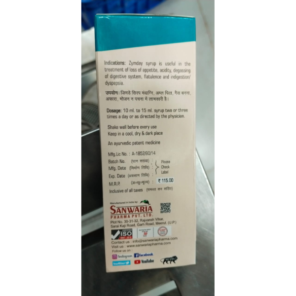 Zymday Syrup - Sanwaria Pharma