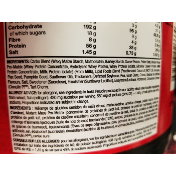 Muscle Mass Gainer - Mutant