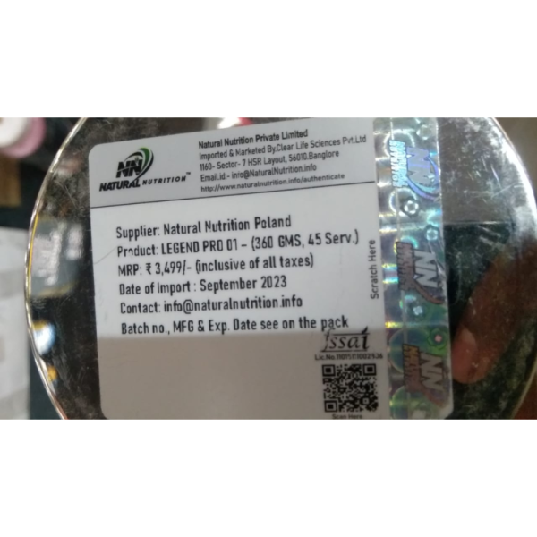 Legend Pre Workout - Natural Nutrition