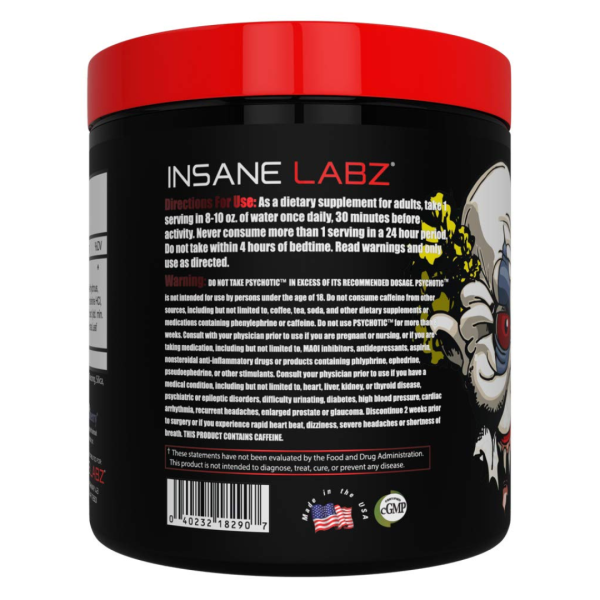 Psychotic Pre Workout - insane labz