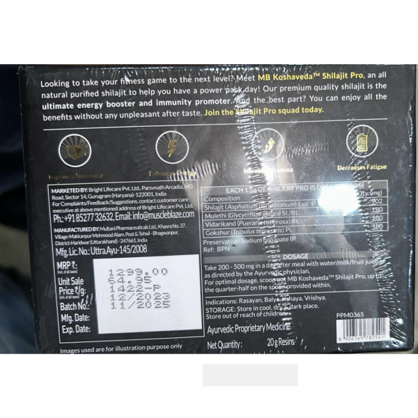 Koshaveda Shilajit Pro - MuscleBlaze