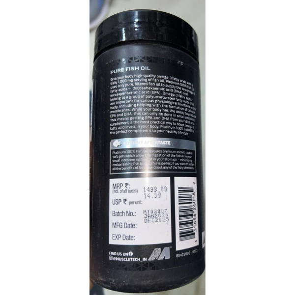 Platinum 100% Omega Fish Oil - MuscleTech