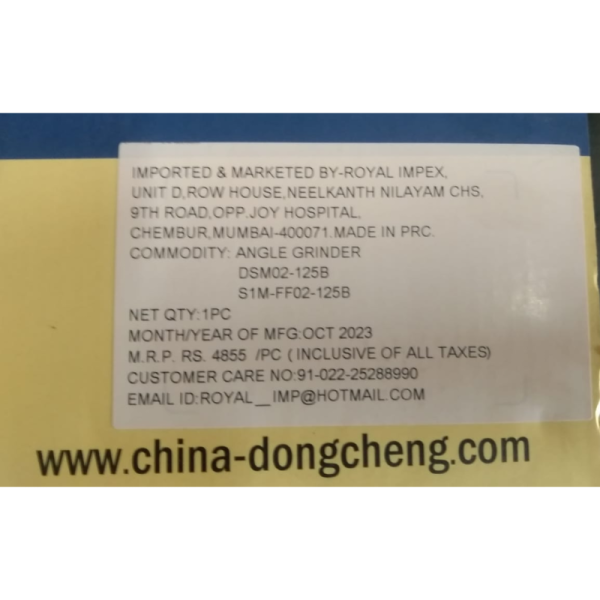 Angle Grinder - Dong Cheng