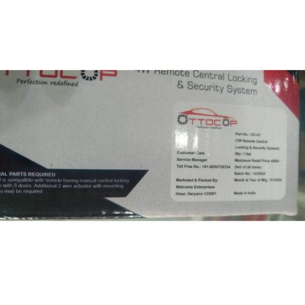 Central Locking System - Ottocop