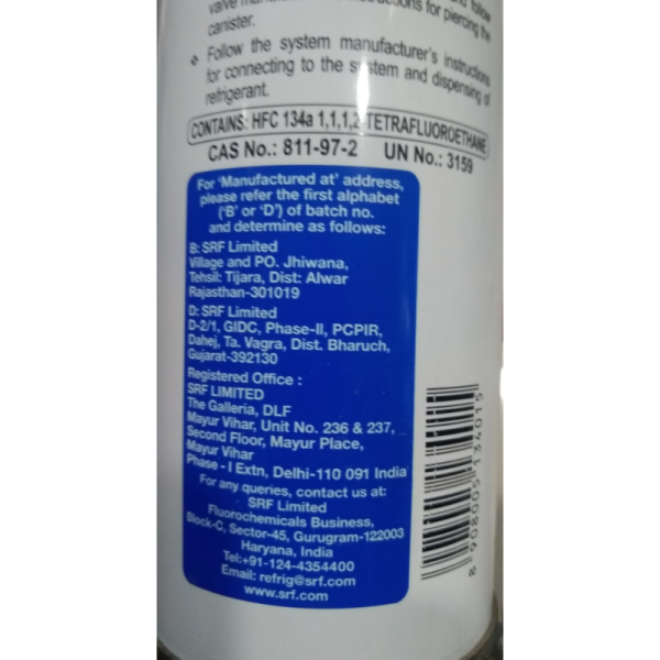 Refrigerant Gas - SRF