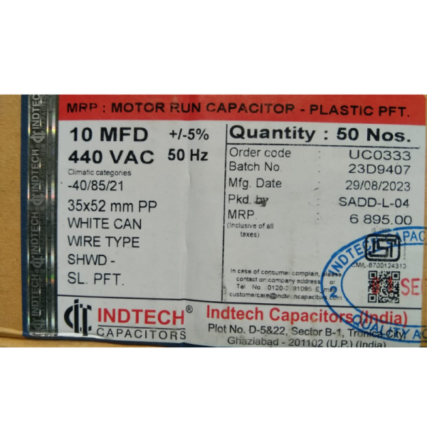 AC Capacitor - Indtech