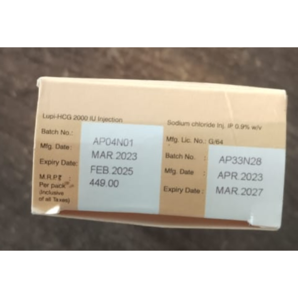 Lupi-HCG 2000 Injection - Lupin