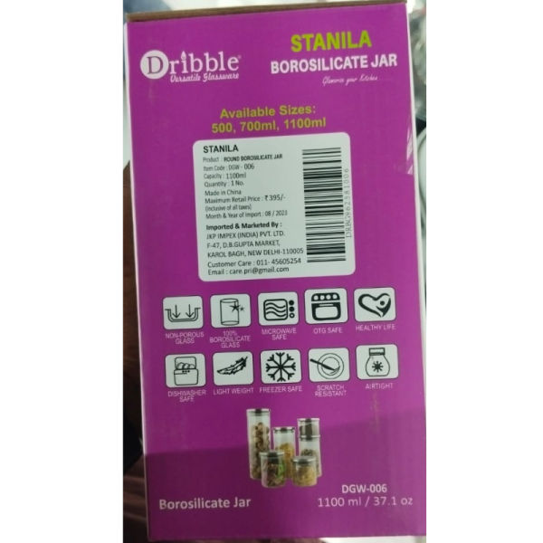 Borosilicate Jar - Dribble