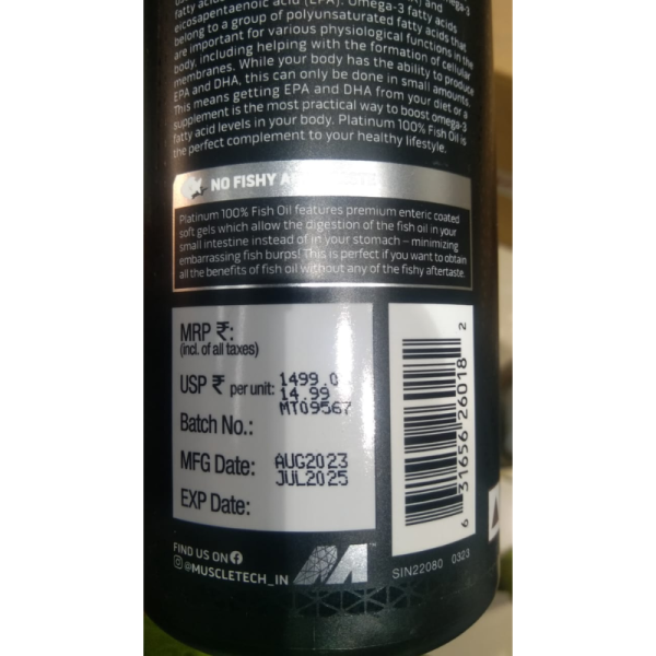 Platinum 100% Omega Fish Oil - MuscleTech