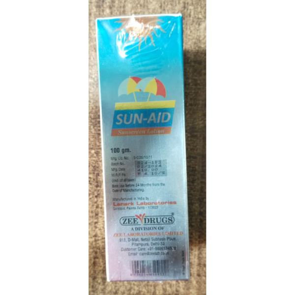 SUN-AID SunScreen Lotion - Zee Drugs