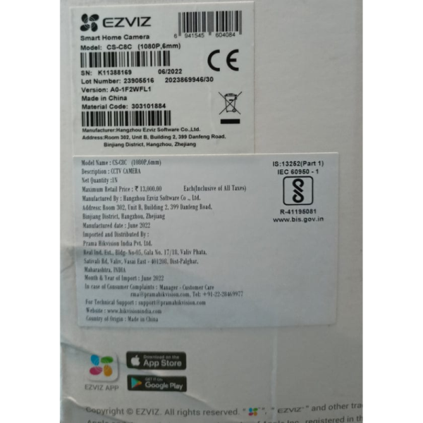CCTV Camera - EZVIZ