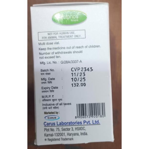 Metphos Injection - Carus Laboratories Pvt. Ltd