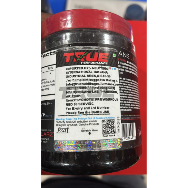 Psychotic Pre Workout - Insane Labz