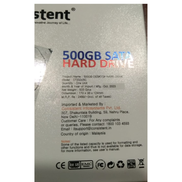 Hard Drive - Consistent