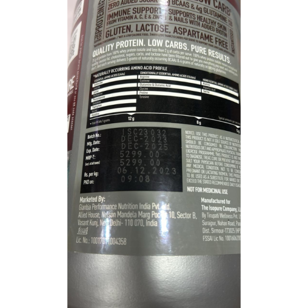 Isopure Protein Powder - Isopure