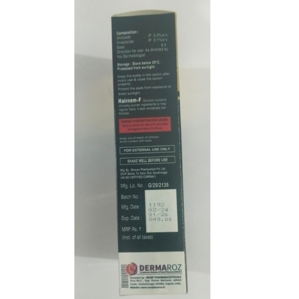 Hairnem F Spray Solution - Dermaroz