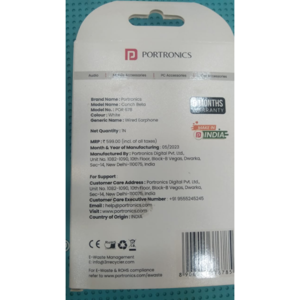 Earphone - Portronics
