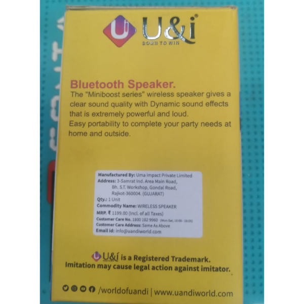 Wireless Speaker - U&i