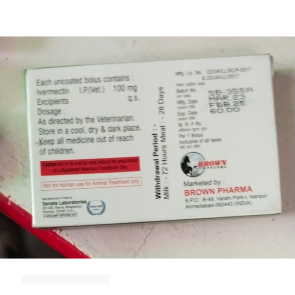 Bromectin-100 Bolus - Brown Pharma