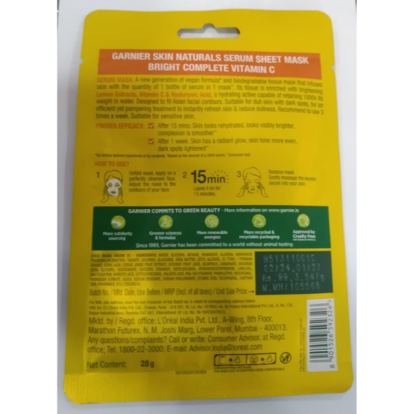 Sheet Mask - Garnier