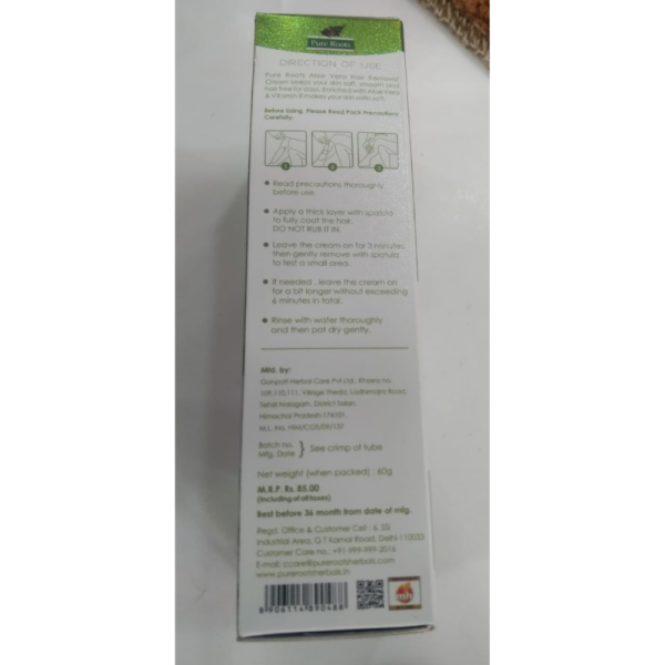 Hair Removal Cream - Pure Roots