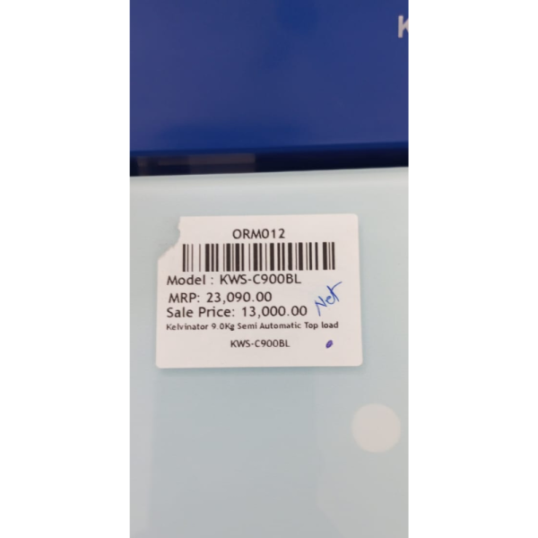 Washing Machine - Kelvinator
