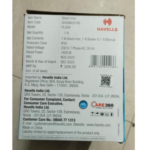 Steam Iron - Havells