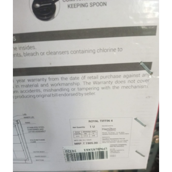 Insulated Tiffin Box - Milton