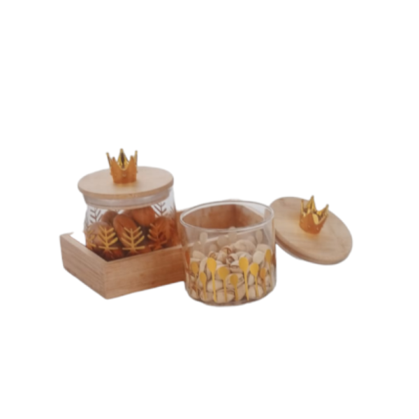 Dry Fruit Jar With Tray - Echou