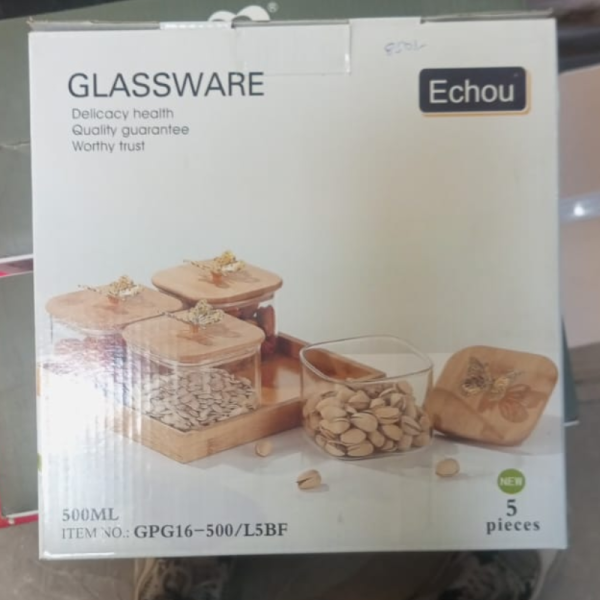 Dry Fruit Jar With Tray - Echou