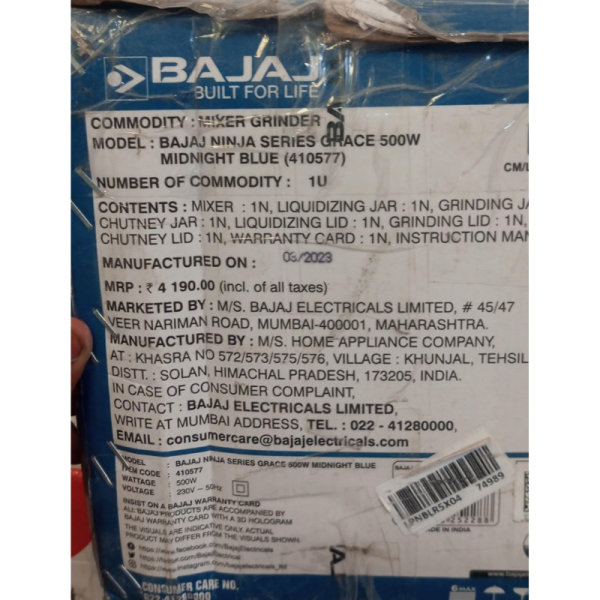 Mixer Grinder - Bajaj