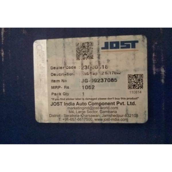 Hub Cap - Jost