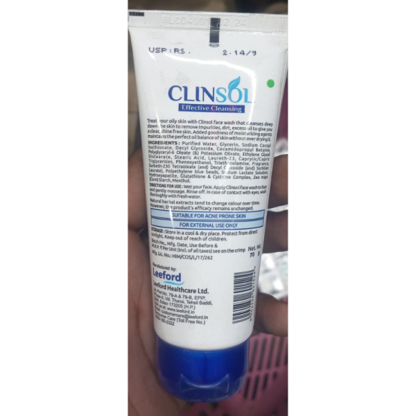 Clinsol Face Wash - Leeford