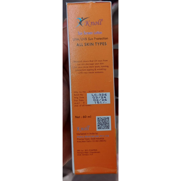 Sunscreen Lotion - Knoll Heathcare