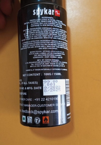 Deodorant Body Spray - Spykar