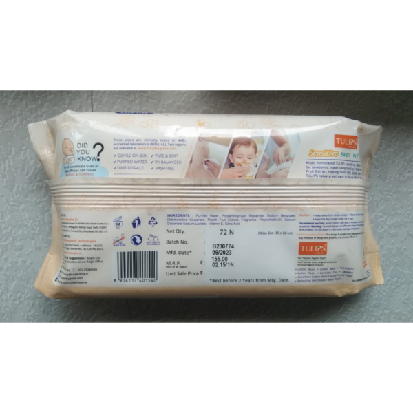 Baby Wet Wipes - Tulips
