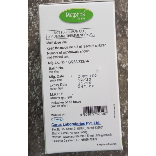Metphos Injection - Carus Laboratories Pvt. Ltd