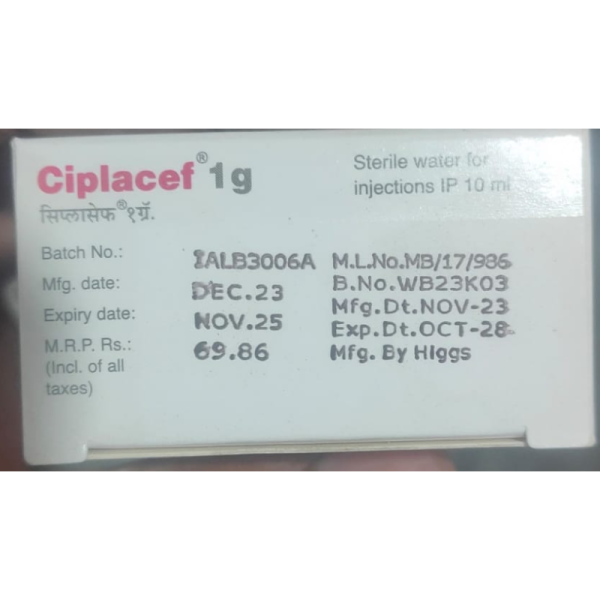 Ciplacef 1g - Cipla