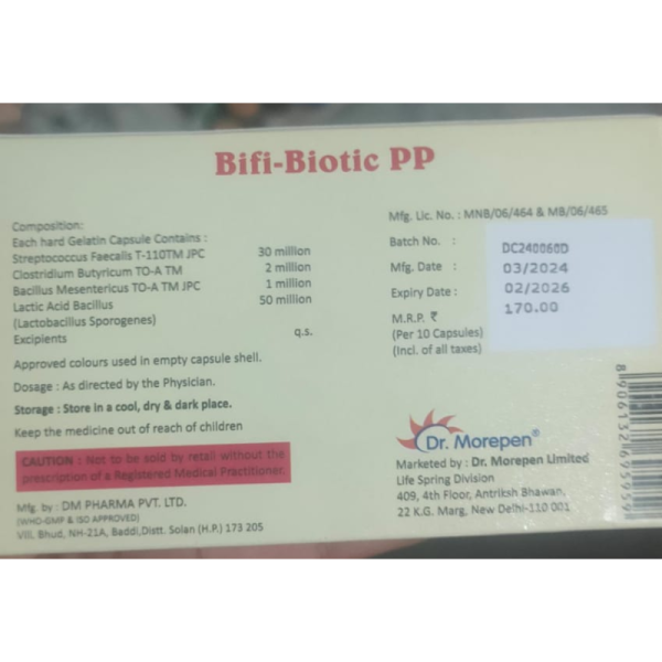 Bifi-Biotic PP - Dr. Morepen
