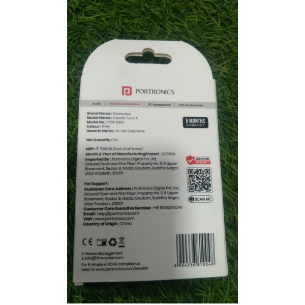 Earphone - Portronics