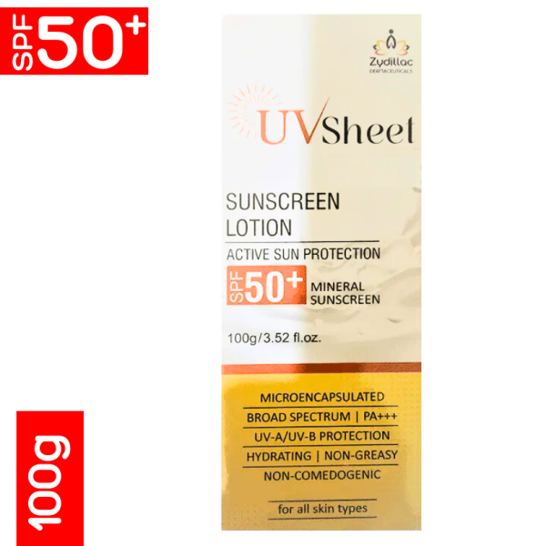UV Sheet Sunscreen Lotion - Zydillac Dermaceuticals