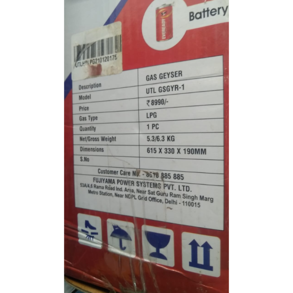 Gas Geyser - UTL Solar