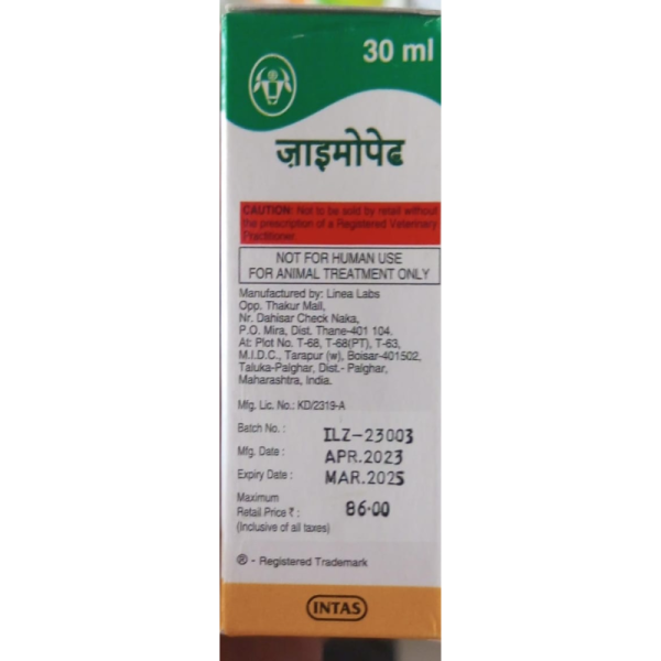 Zymopet Oil Drops - Intas Pharmaceuticals Ltd