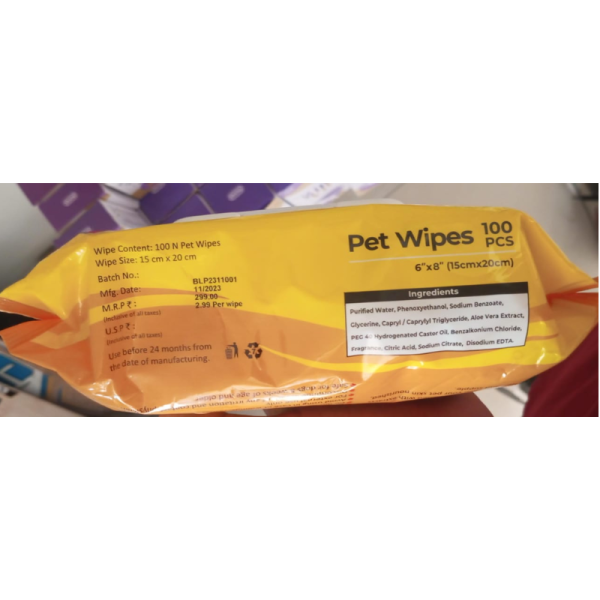 Pet wipes - Lal Pet Products