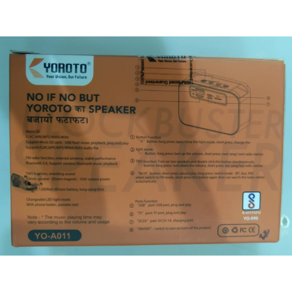 Bluetooth Speaker - Yoroto