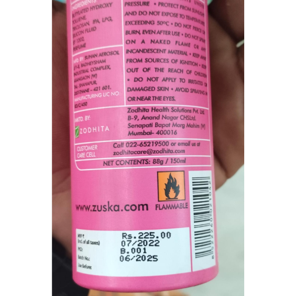 Deodorant Body Spray - Zuska