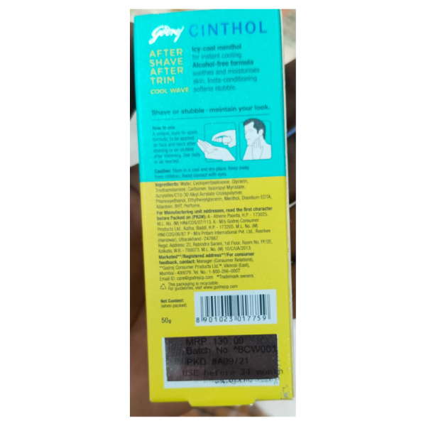 After Shave After Trim Balm - Cinthol