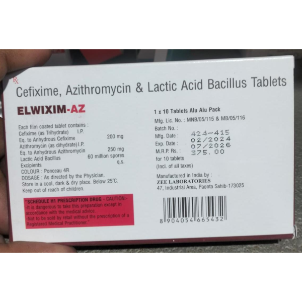 Elwixim-Az Tablets - Zee Laboratories Ltd