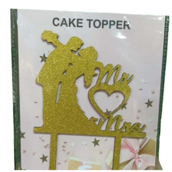 MDF Engaged Cake Topper-Image