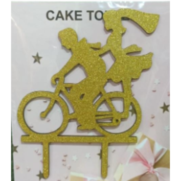 MDF Engaged Cake Topper-Image